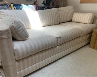 Three cushion tuxedo sofa