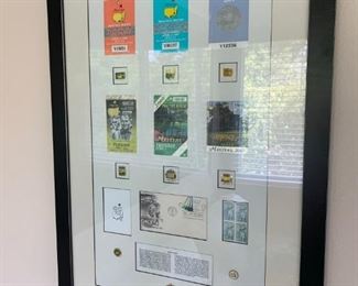 Masters ?Bobby Jones" Tournament tickets, pins & stamps