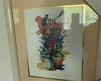 Amran Ebji signed "Animals Board the Ark"