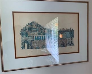 Amran Ebji signed "Jerusalem The Holy City" 