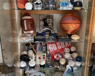 Sports collectibles assortment