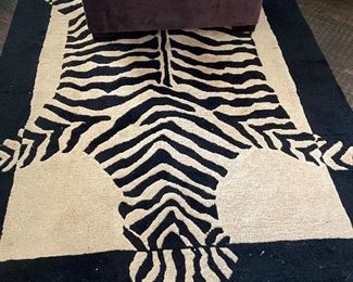Zebra rug