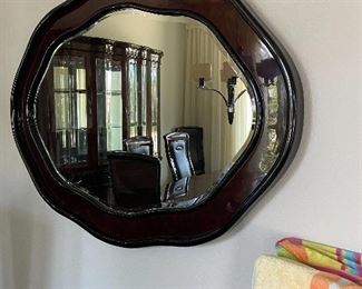 Mirror in dining room