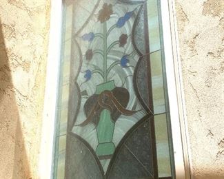 Exterior view of the stained glass window