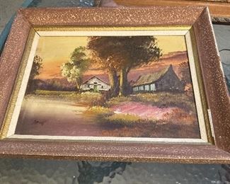 Framed Oil Painting 