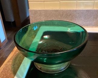 Brass and Green Bowl
