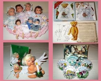 Dolls, Steiff/Strong Bride Teddy Bear Paper Doll, Anna Lee and Alice in Wonderland 