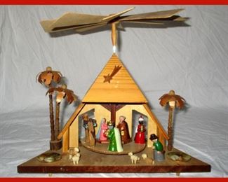 German Nativity Set with Original Box 