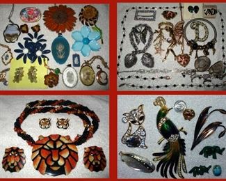 Lots of Vintage and Newer Jewelry; Many Signed Pcs 