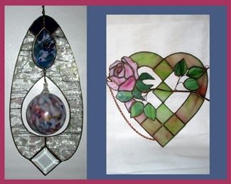 Sample of the HUGE Selection of One of a Kind Stained Glass Pcs Available