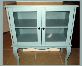 Sweet Little Pale Blue Display Cabinet 