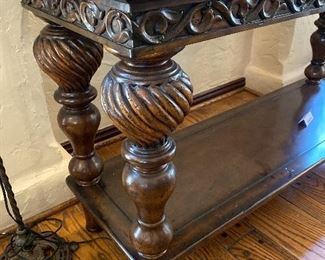 Detail of console table