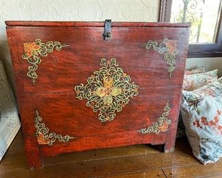 ANTIQUE SUGAR CHEST $450