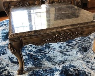 MARBLE TOP Large Cocktail table $250