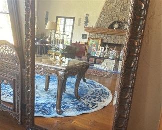 MIRROR beveled large wood frame 
38” x 58” $150