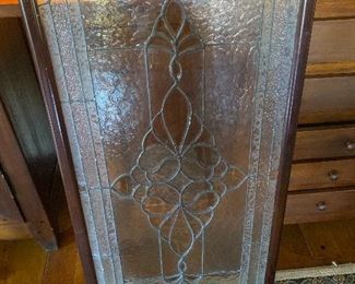 20.5” x 41” STAINGLASS framed $60