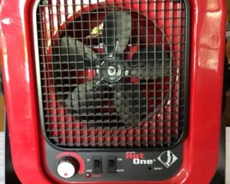 Portable heating fan