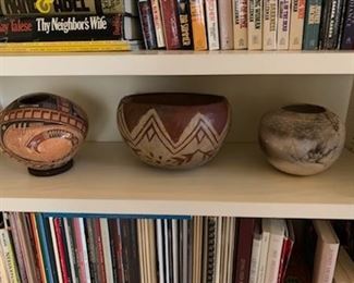 Pottery and books