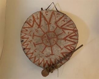 Painted Pueblo drum