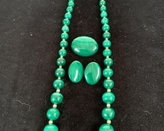 Malachite jewelry