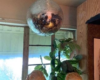 mirrored disco ball