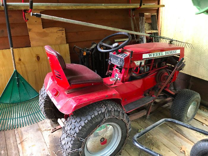 Wheel Horse C-160  Automatic. Includes 42" & 46" mower deck. The 46" deck is in like new condition. Mower is in great condition and runs fine.