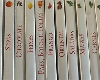 Set List: Set of 15 Hardcover Portuguese Cookbooks (R138)    