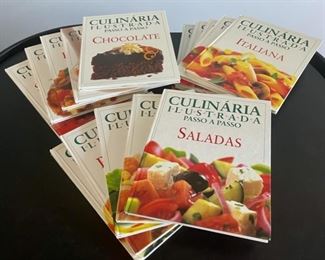 CLEARANCE !  $6.00 NOW, WAS $25.00.................Set of 15 Hardcover Portuguese Cookbooks (R138)    
