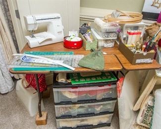 New Home Sewing machine & notions