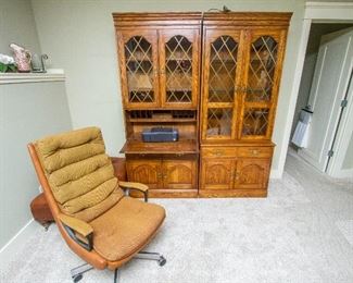 MCM Office Chair-Comfy! Secretary Bookcase by Pennsylvania House