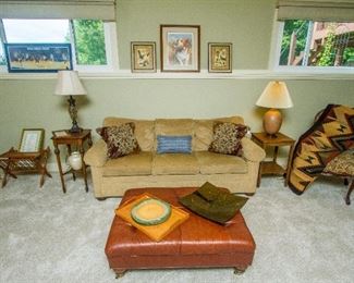 Lamps, Ethan Allen Couch & Ottoman