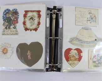 Binder Collection of Vintage Valentines Day Cards
