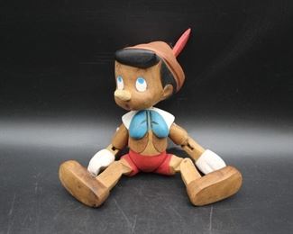 Vintage Wooden Pinocchio Doll
