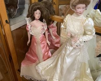 Franklin Mint Collectible Porcelain Dolls