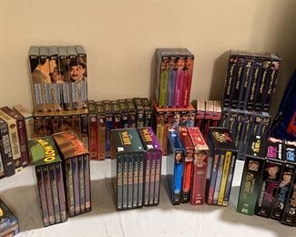 Poirot, Agatha Christie, and other box sets
In vhs and dvd 