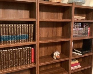 Wooden bookcases