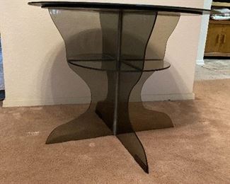 Glass coffee table