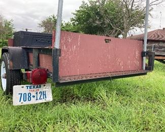 Six foot utility trailer with current registration