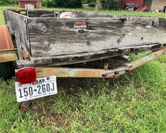 Converted boat to utility trailer with current registration