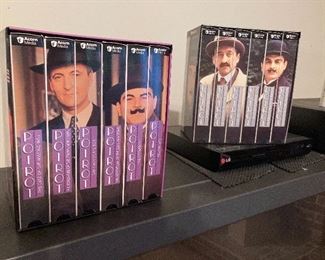 Complete VHS collection of Agatha Christie's "Poirot"