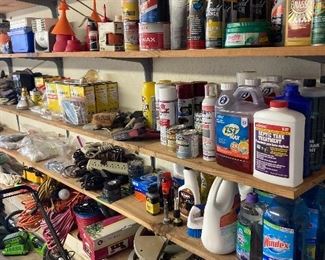Garage and household chemicals
