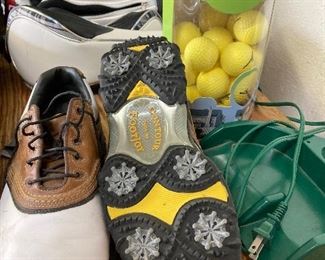 Golf shoes and misc items