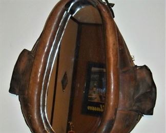 Horse collar mirror wall hanging