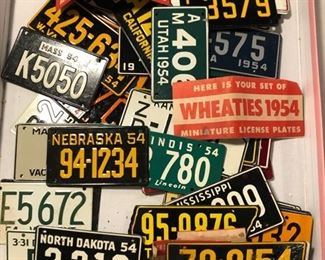 Wheaties promo mini license plates 