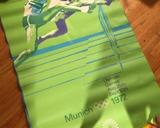 Set of 6 1972 Munich Olympics posters 