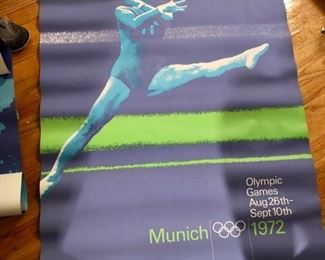 Set of 6 1972 Munich Olympics posters 