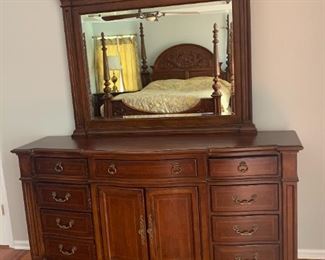 Master bedroom dresser with mirror