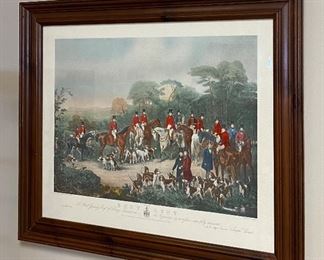Hand colored antique lithograph