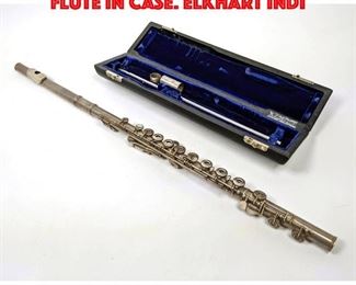 Lot 73 GEMEINHARDT Sterling Silver Flute in Case. Elkhart Indi