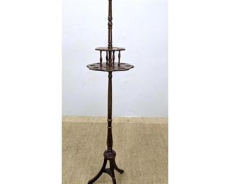 Lot 193 Tall Wood Candle Stand.